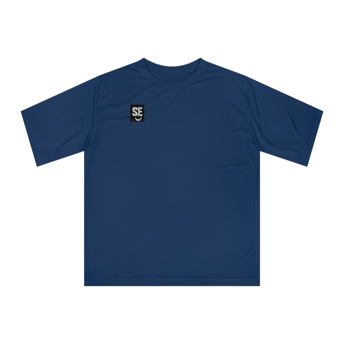 Performance T-Shirt featuring Selene Bold Logo in navy blue, perfect for workouts and active lifestyles.
