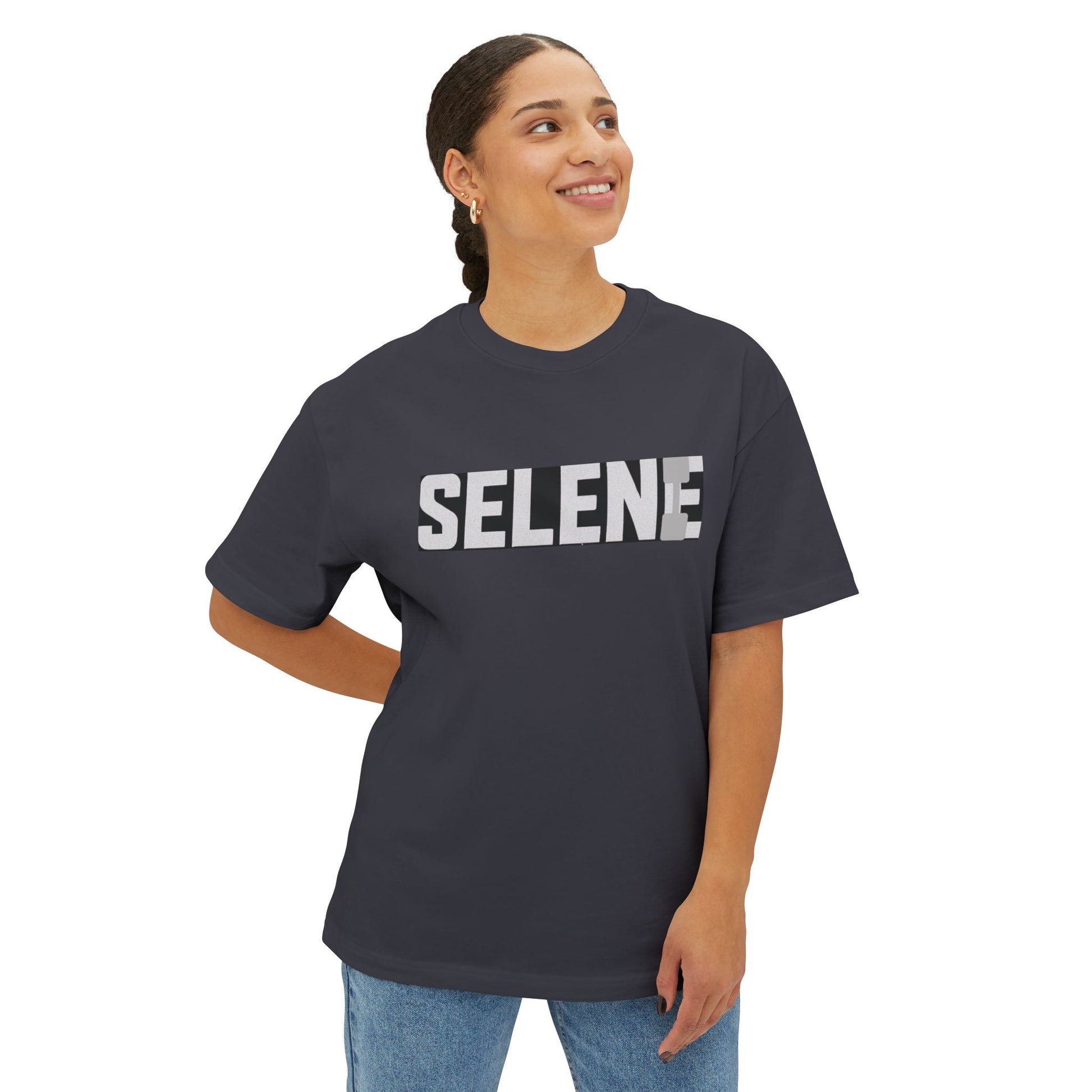 Selene gym pump cover t-shirt in dark grey